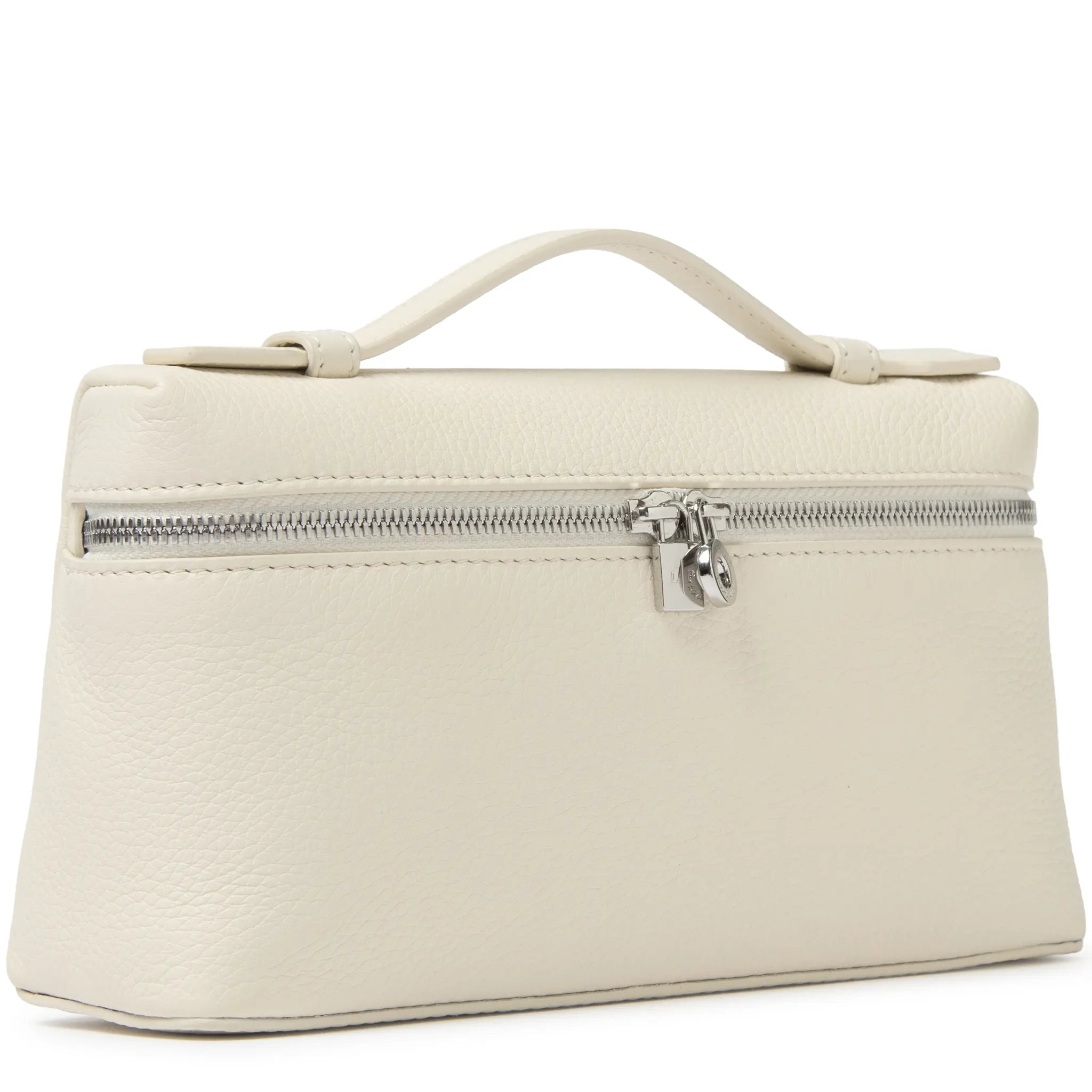 Front Side View of Loro Piana Extra Pocket L19 Light Beige Shoulder Bag